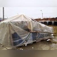 Подводящий конвейер укладчика с лентой