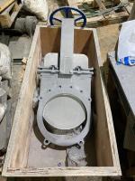 Затвор шиберный межфланцевый Ду400 Ру10, EPDM,