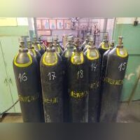 Стальной баллон углекислотный , давление 150/225 кгс/см2, объём 40 литров