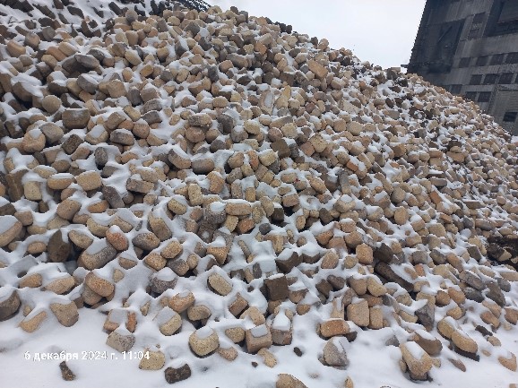 Кирпич шамотный б/у 