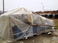 Подводящий конвейер укладчика с лентой