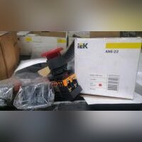 НПА_Кнопка аварийный стоп, с фиксацией поворотная, Schneider Electric, красная (XB7NS8444)