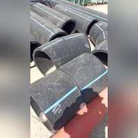 Отвод полиэтиленовый  сварной 15 град.  ПЭ100 SDR 17   630*37.4