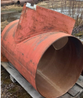 Тройник сварной равнопроходный 820х18-820х11-1,6 09Г2С 32 ОСТ34.10.762-97