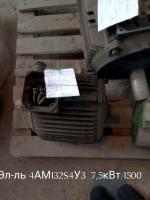 НПА_Электродвигатель 4АМ132S4У3 7.5кВт 1500обр/мин IM1001 Б/У