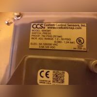Реле давления 604GM1 1/4" 0.035bar CCS