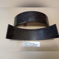 Накладка тормозная ( 53-3502105)  ГАЗ-53 широкая, не сверленная, длинная  