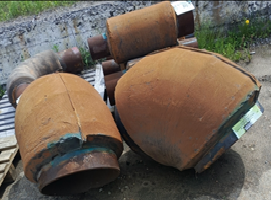 Отвод П90 ППМ 530х10 09Г2С ГОСТ 30753-2001 Толщина изоляции 65 мм