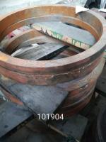 НПА_Кольца полусферы на кронштейн возвратного цилиндра 650*580*60 Б/У