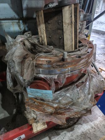 Затвор стальной дисковый 32c925нж Ду600 Ру25 с эл.приводом, КОФ и крепежом