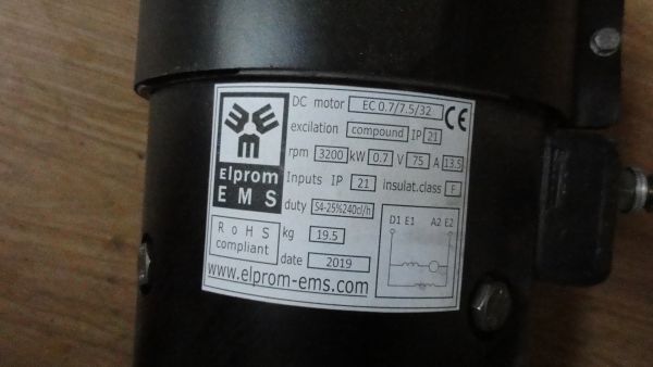 Насос с электродвигателем рулевого управления ЕВ 735 А072хА1А17 - 3ЕС 0,7/7,5/32 (в сборе)