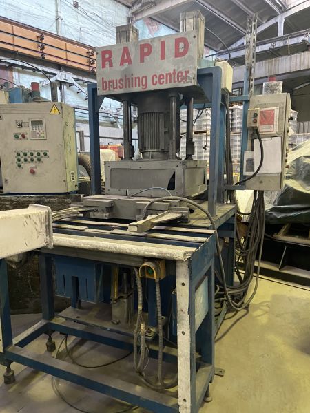 Установка для удаления облоя с алюминиевых дисков