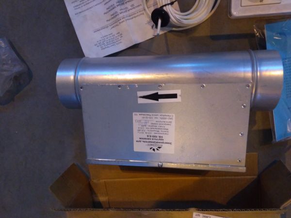 Эл.нагреватель канальный НК-100/0.6-220