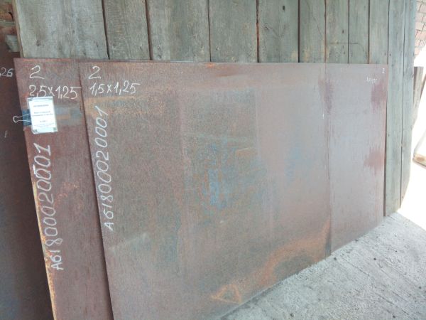 Лист стальной толщиной 2 мм б/у