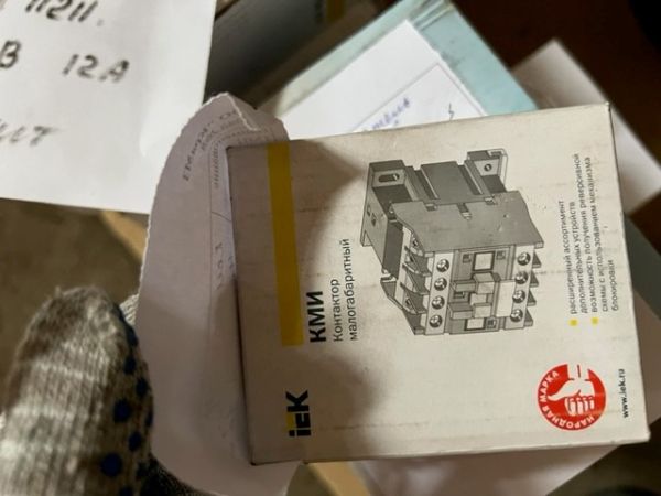 Контактор КМИ 11211, 380В, 12А, 1размыкающий блокконтакт