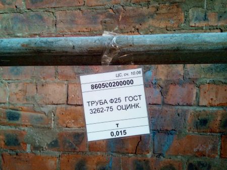 ТРУБА Ф25  ГОСТ 3262-75  ОЦИНК.