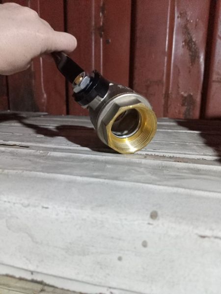 НПА_Кран   шаровый 1,1/2 (с гайкой для замены сальника)		