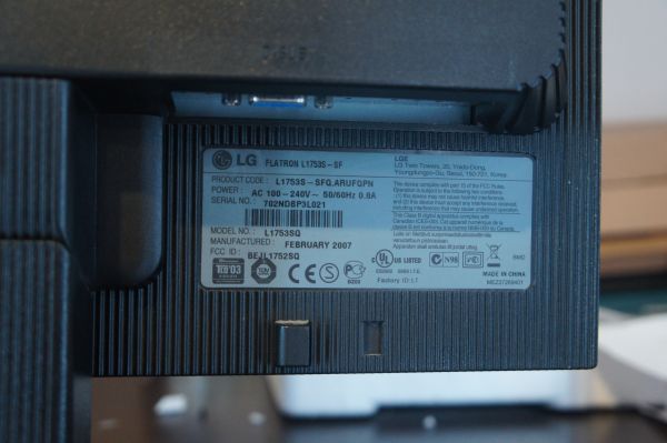 Монитор 17" TFT LG L1753S silver