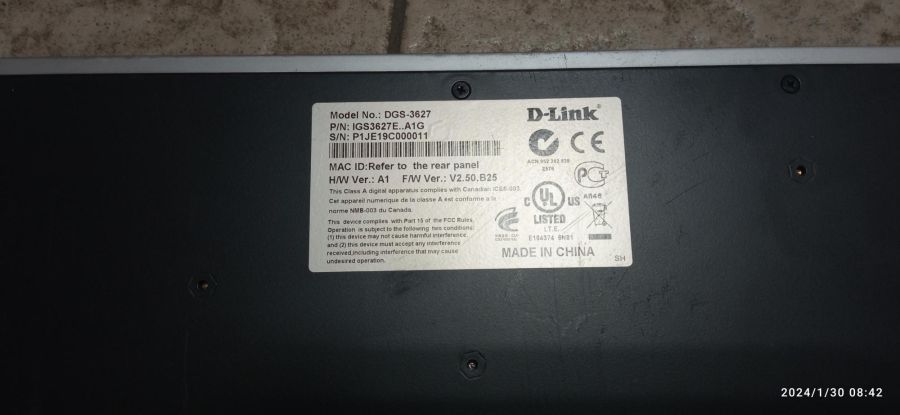 Коммутатор D-Link DGS-3627