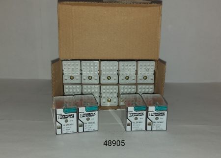 НПА_Одиночное реле - REL-IR4/LDP-220DC/4X21, 220V DC, фиксатор, светодиод - (PHOENIX CONTACT) (код 29036
