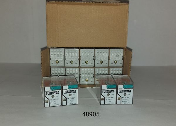 НПА_Одиночное реле - REL-IR4/LDP-220DC/4X21, 220V DC, фиксатор, светодиод - (PHOENIX CONTACT) (код 29036