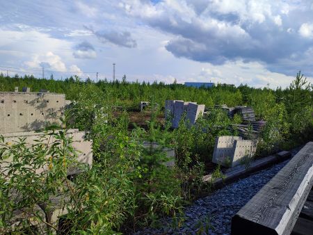 Лоток железобетонный, дренажный  с плитой