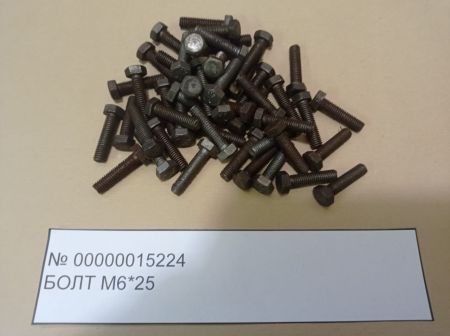 Болт М6х25