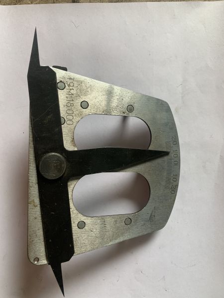 Шаблон для замера завышения/занижения фрикционного клина относительно надрессорной балки (Т914.18.00    