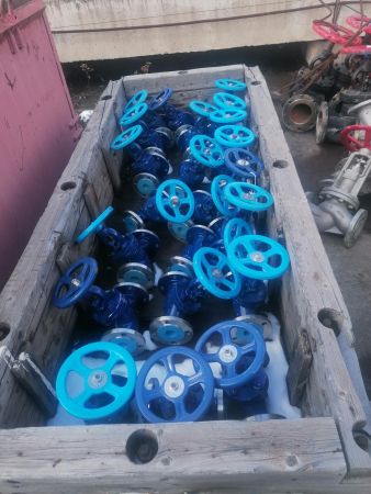 Клапан запорный DN50. 15нж65нж, нерж сталь, сальниковый, фланцевый, PN 16 бар, Китай KZ065-21 (фланцевый по ГОСТ 12815-80), шт