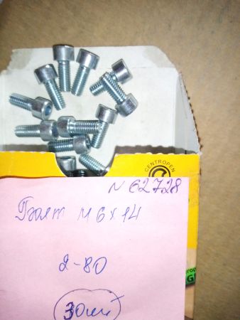 Болт с внутр.шест.оцинк. М6*14