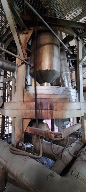 Оборудование для хранения и плавления гранулир. пека