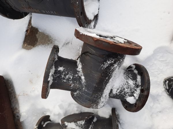 Тройник фланц. с пожарной подставкой ППТФ 150*150