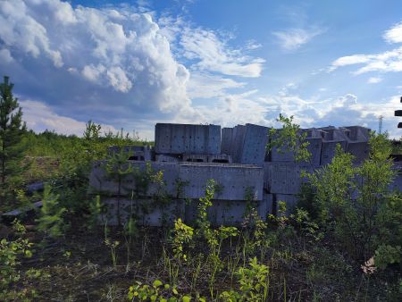 Лоток железобетонный, дренажный  с плитой