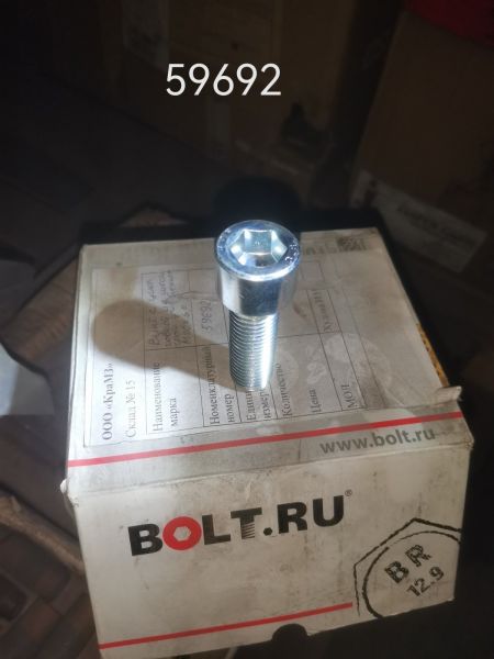 НПА_Винт с цил.говкой и с шестигранным углублением М20*60.66