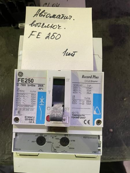 Выключатель авт.FE250 250А GE б/у