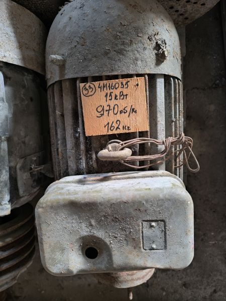Электродвигатель 4А 160 М6 (15 кВт., 970 об/мин),б/у