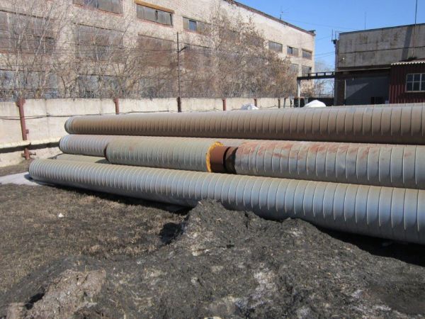 Труба электросварная 426х7/560 ППУ-ОЦ (стальная изолированная пенополиуретаном в оцинкованной оболочке)