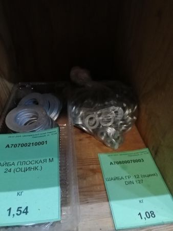 ШАЙБА ПЛОСКАЯ М 24 (ОЦИНК.)