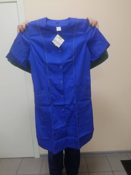 Халат женский васильковый р. 44-46