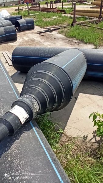 Тройник 90град. переходной 630/110/630 PN10 SDR17 (wavin)