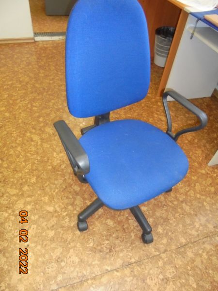 Кресло Классик синяя ткань