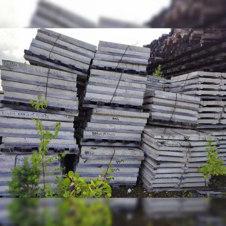 Лоток железобетонный, дренажный  с плитой