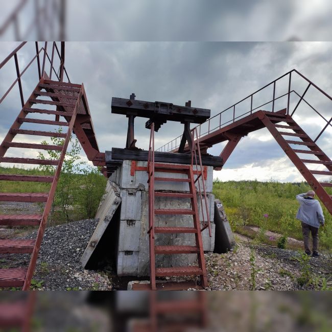 Эстакада железнодорожная для разгрузки щебня