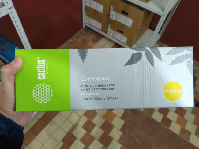 Картридж лазерный Cactus CS-PH3610XL 106R02732 черный (25300стр.) для Xerox Ph 3610/WC 3615DN