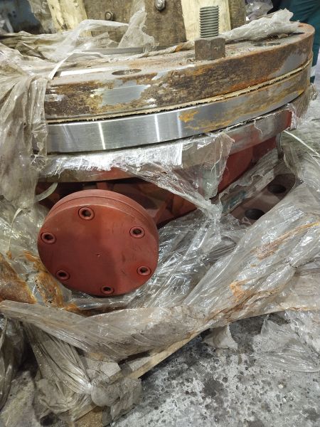 Затвор стальной дисковый 32c925нж Ду600 Ру25 с эл.приводом, КОФ и крепежом